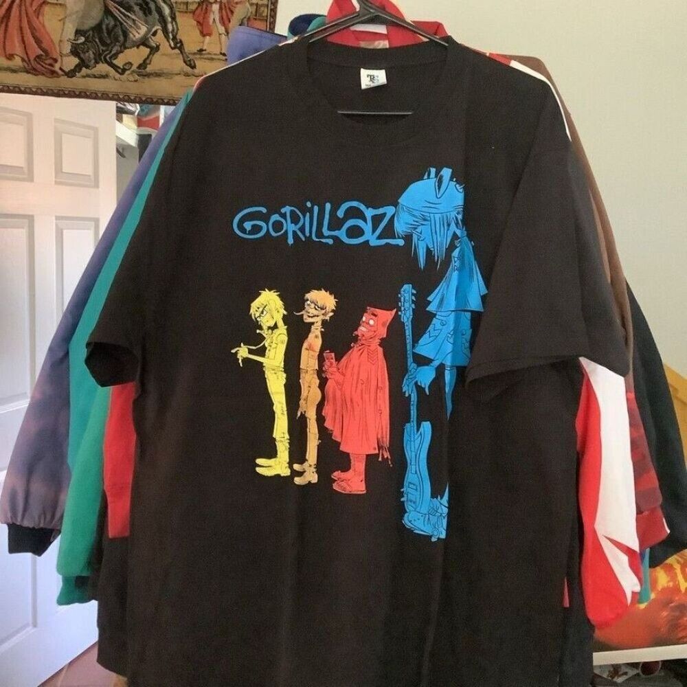 Rare Gorillaz Rock the House Self-titled Rock Tee Size xl Band  Music New